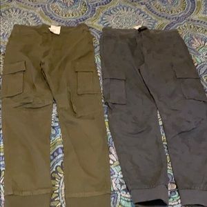 Boys cargo canvas joggers